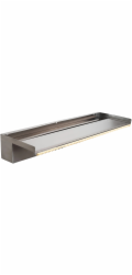 Vodopádový prvek Heissner z nerezové oceli, 60 cm, s LED světlem