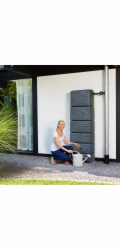 4rain Cisterna Slim Stone Decor Deštní sud šedý 330 l