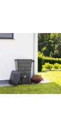 Přístřešek na dešťové sudy Garantia, obdélníkový, 300 l, grafitově šedý
