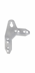 Ramínka na skříňky s otvorem pro klíčovou dírku, pozinkovaná ocel, 10 kusů