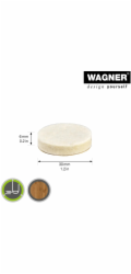 Wagner Felt měkká samolepicí bílá O 30 mm x 60 mm 8 kusů