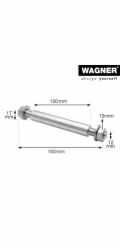 Materiál osy Wagner professional M12 O 1,7 cm x 10,2 cm pozinkovaná ocel