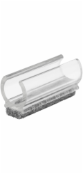 Upínací kluzáky Wagner EH 0691 pro kulaté trubky O 1,6 cm, průhledné, 4 kusy