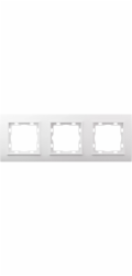 Krycí rámeček elektroinstalačního materiálu Vilma 3násobný bílý