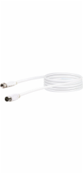 Propojovací kabel Schwaiger SAT, F-zástrčka - IEC zástrčka, 3 m