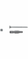 LUX-TOOLS Univerzální hmoždinky se šrouby O 6 mm x 33 mm 10 kusů