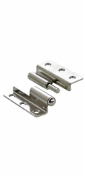 Nábytkový pant Hettich 50 mm x 40 mm levý zalomený, niklovaný