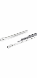 Částečný výsuv Hettich, kolečkový výsuv 350 mm, ocel, práškově lakovaná bílá, 1 kus