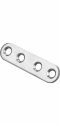Spojovací deska Hettich 60 mm x 15 mm, nerezová matná, 4 kusy
