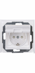 Zásuvka Kopp, čistě bílá, 1 kus