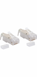 Sada síťových zásuvek Schwaiger CAT 6A / CAT 7 bílá