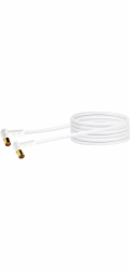 Anténní kabel Schwaiger 90 dB s úhlovým konektorem 3 m bílý