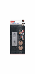 Tesa Powerbutton Dvojitý háček Classic z nerezové oceli