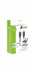Synchronizační a nabíjecí kabel Schwaiger® typu USB C, černý, 2 m