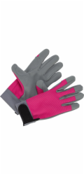 Růžové zahradnické rukavice, velikost 7