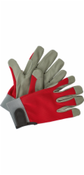 Zahradnické rukavice, červeno-šedé, velikost 8