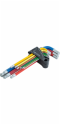 LUX-TOOLS Profesionální 9dílná sada imbusových klíčů, 1,5 mm - 10 mm