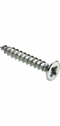 Vrut Hettich O 2,5 x 16 mm, poniklovaná ocel, pro tyčové panty, 50 kusů