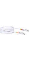 Schwaiger® síťový kabel CAT7 S/FTP včetně 3 barevných klipů - bílý 15,0 m
