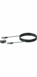 Modemový kabel Schwaiger 3 m s adaptérem TAE/DSL, černý