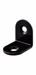Konzoly na židle Hettich 20 mm x 20 mm x 15 mm, ocel s práškovým lakováním, černá, 10 kusů