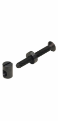 Spojovací kování Hettich s objímkou M6 x 80 mm, černěná ocel, 8 kusů