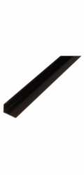 Úhlový profil s nerovnými nohami, plastový, 20 mm x 30 mm x 1000 mm, černý