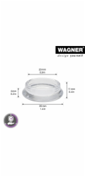 Podtácky Wagner Furniture EH 0423 Průhledné O 2,3 cm 4 kusy