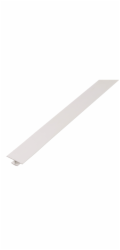 H-profil plast 6 mm x 25 mm x 1 000 mm bílý