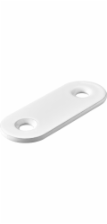 Spojovací deska Hettich 15 mm x 40 mm ocel, práškově lakovaná bílá, 1 kus