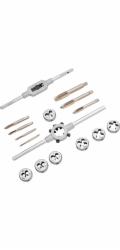 Sada závitníků a závitníků LUX-TOOLS M3 - M12, 16dílná