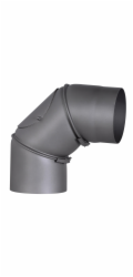 Ohyb kouřovodu Firefix 0 - 90° O 150 mm tmavě šedý