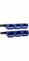 Úložný box LUX-TOOLS, 6 kusů, modrý, velikost 2