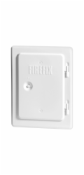 Dvířka krbu Firefix, bílá prášková barva