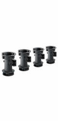Sada nastavitelných nohou Hettich pro podstavec O 25 mm x 100 mm včetně klipů