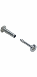 Spojovací šroub Hettich M4 36 mm - 46 mm poniklovaný 10 ks.