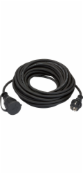 Prodlužovací kabel 15 m černý H05RR-F 3G1.5