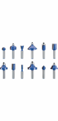Sada frézovacích bitů LUX-TOOLS, 12dílná