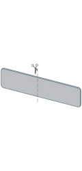 Panel InStyle typ 4 40,5 cm x 4,1 cm Jura vápencová béžová (JK372)