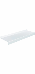 Hliníkový parapet, bílý, přesah 26 cm