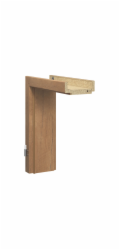 Zárubeň, dekor dub rift (GA34), 73,5 x 198,5 x 20,5 cm, panty vlevo a vpravo