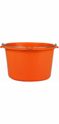 Stavební kbelík, jeřábovatelný, oranžový, 40 l