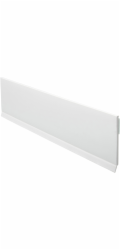 Plochý proužek s okrajem, samolepicí, 50 x 2,5 mm, použitelná délka 217,5 cm, bílý
