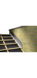 Úhlový držák s okapnicí, přírodní hliník, řezaný na rozměr 250 mm x 1000 mm