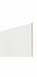Zadní panel z HDF, z jedné strany bílý, 140 cm x 103 cm x 0,5 cm