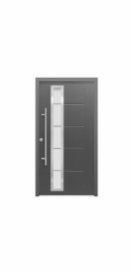 Bezpečnostní vchodové dveře ThermoSpace Prime Paris RC2 Antracit 110 x 210 cm, panty L