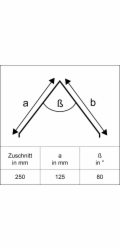 Hliníkový hřebenový plech, přírodní povrch, řezaný na rozměr 250 mm x 2000 mm