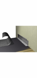 Úhlový držák bez okapnice, přírodní hliník, řezaný na míru 250 mm x 1000 mm