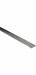 Úhlový profil z kartáčované nerezové oceli 10 mm x 1 m