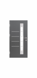 Bezpečnostní vchodové dveře Splendoor Thermospace Berlin Prime RC2 210x110 cm antracitové L